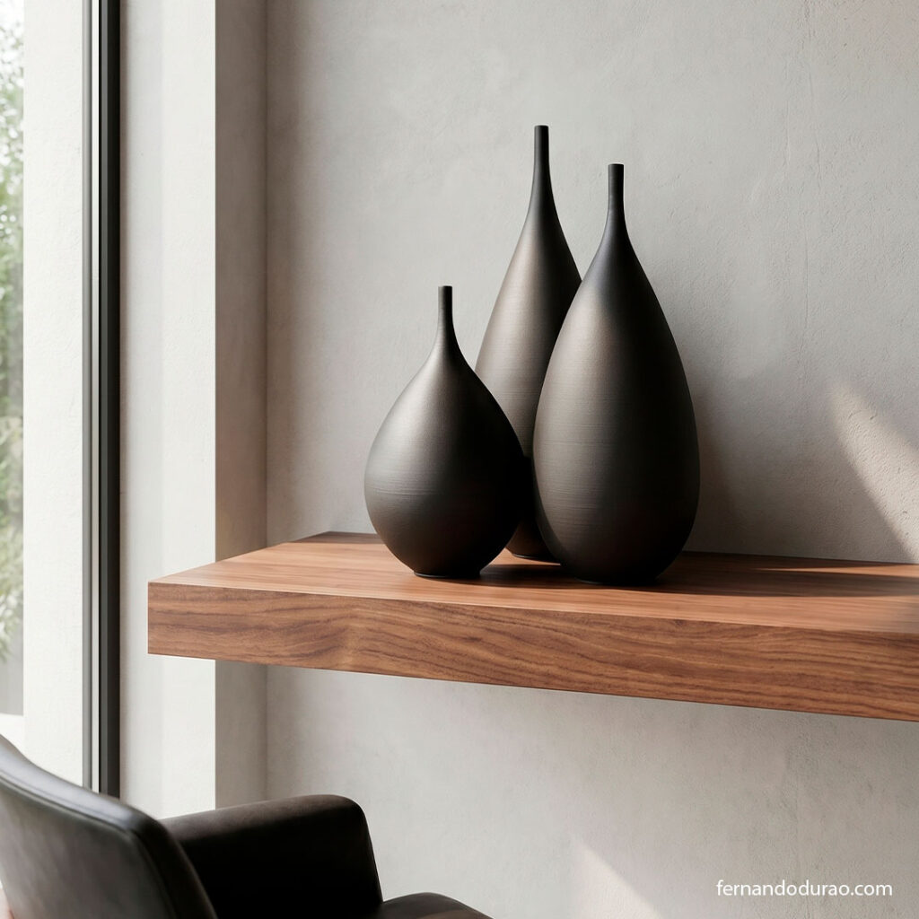 cómo decorar un living minimalista con obras de arte