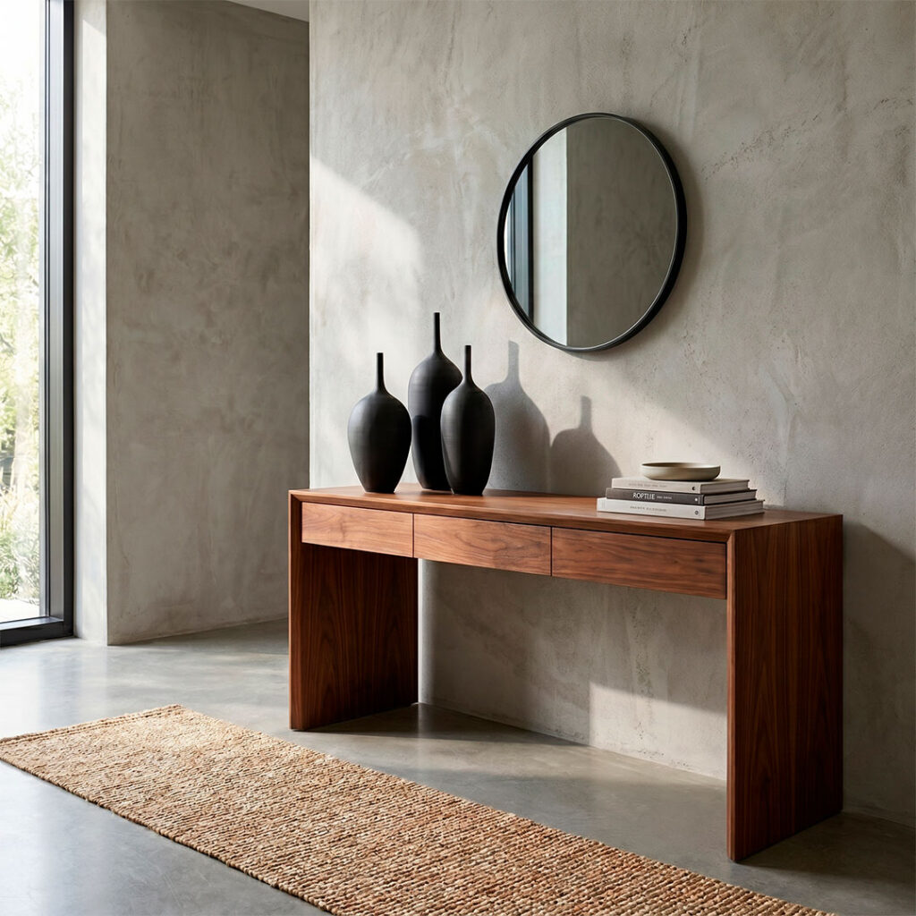 Cómo combinar cerámica de autor con madera natural y textiles para decoración minimalista